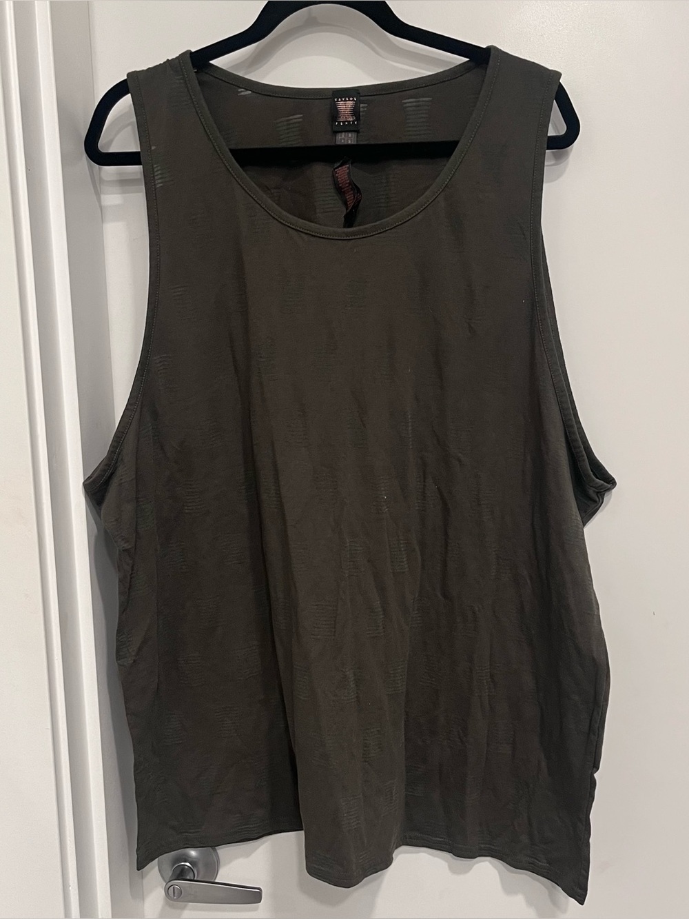 Savage X Fenty Olive Tank Top Rihanna Men Sheer x Sleep Tank